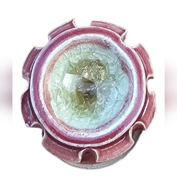 Lot of 2 - Handmade Pottery Like Ceramic  Wine Corks - Geode Like Effect - Picture 3 of 7